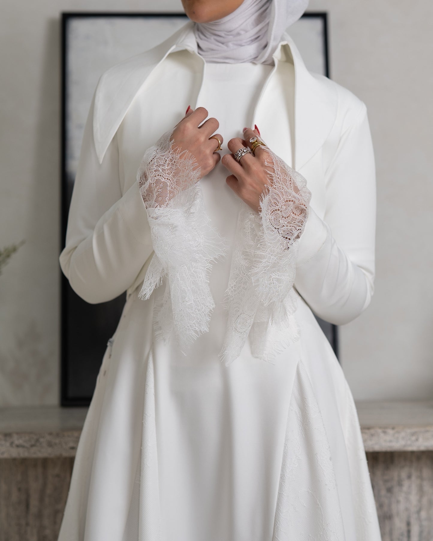White lace dress (code 5 )